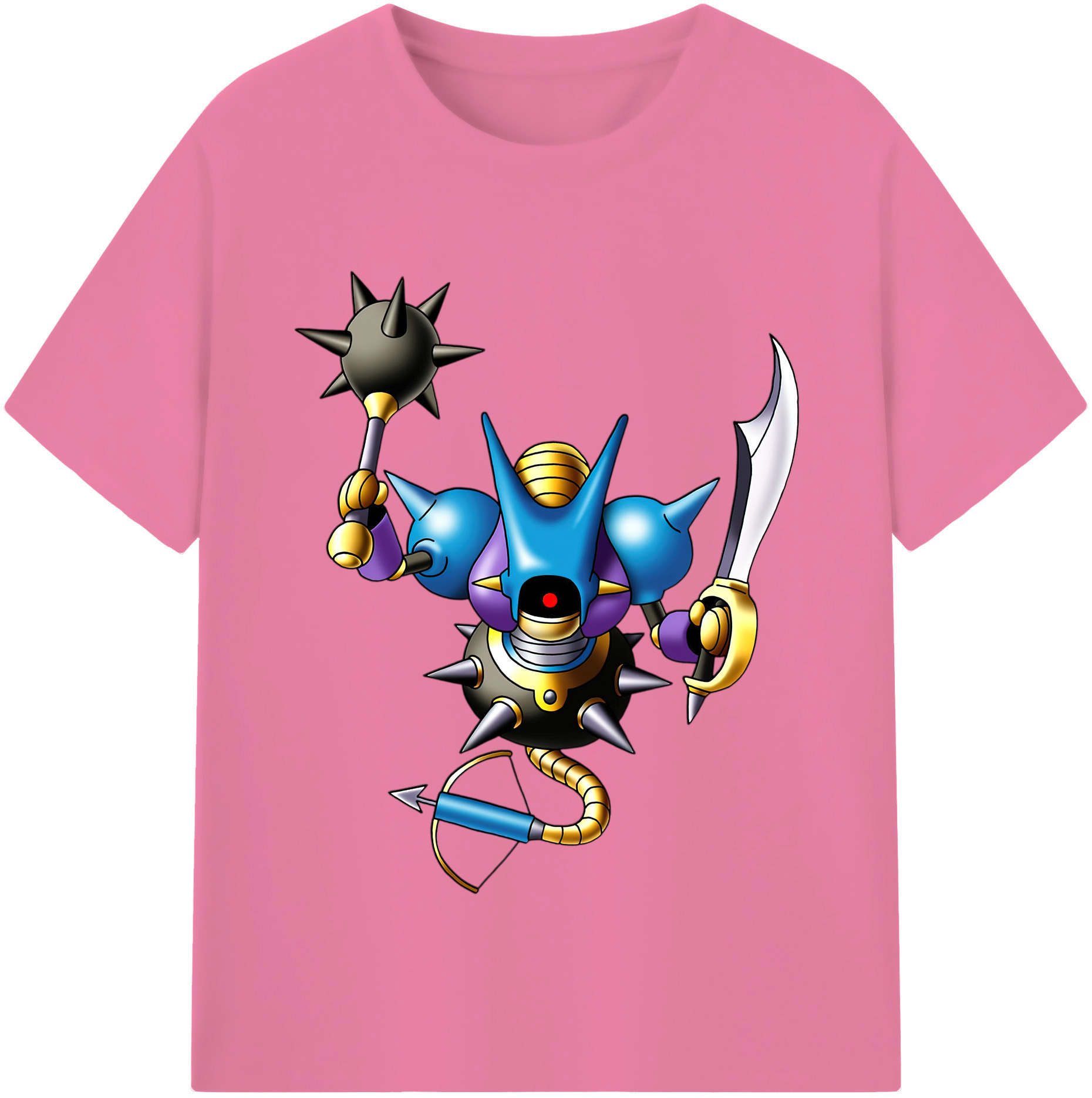 （画像用） ドラゴンクエスト Doragon Kuesuto Dragon Quest 綿100％半袖Tシャツ（フロントプリント）